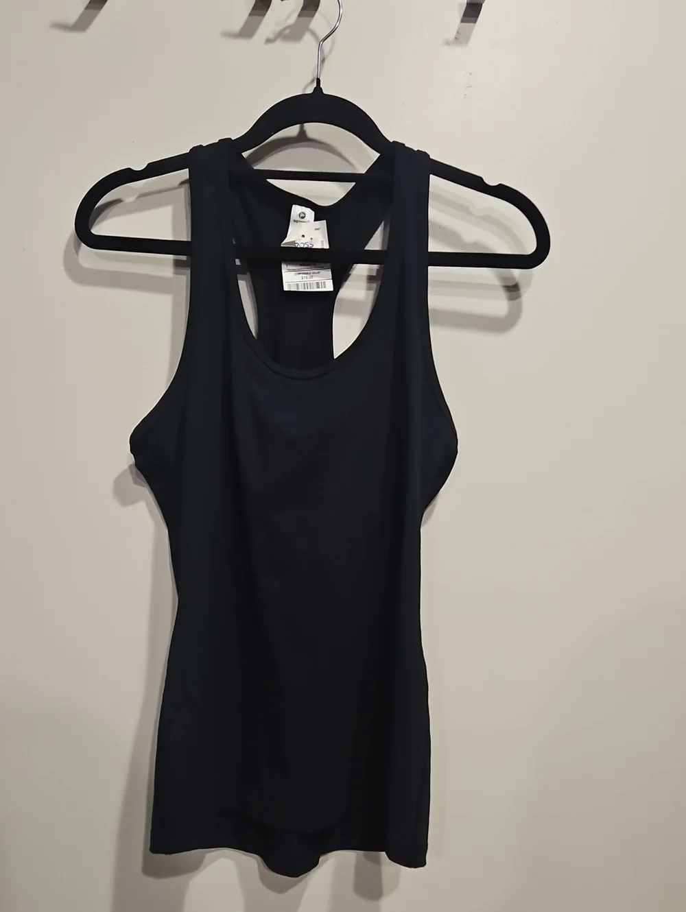 90 Degree By Reflex Black Racerback Tank Top Medium NWT - Picture 1 of 6